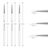 3 Pcs Gel Pen Brush Nail Art Brush Pen Dotting Drawing Paint Salon Tool Set