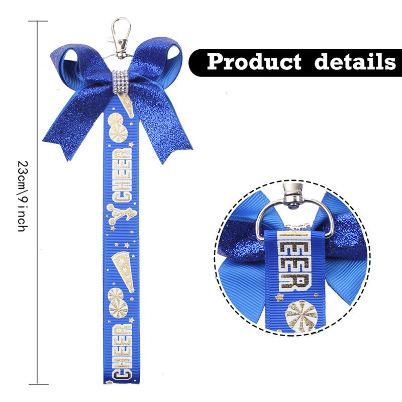 Творческий персонализированный блестящий брелок с лентой Cheer — фото 8