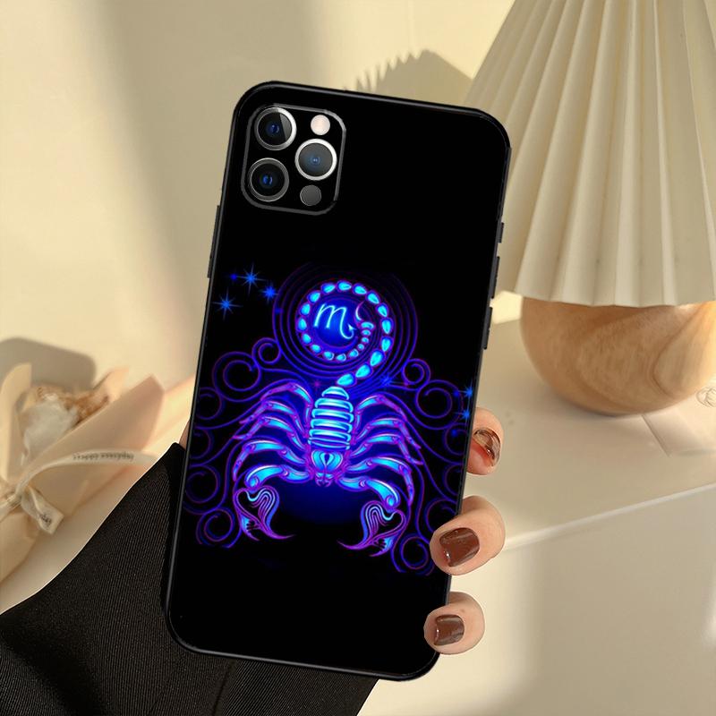 

Чехол для телефона Двенадцать созвездий для iPhone 14 16 15 11 12 13 17 Pro Max 13 mini 15 16 Plus 16e 17 Air Cover Funda iPhone 14 Pro