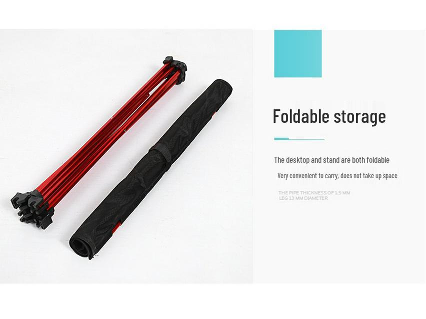 Portable Aluminum Folding Picnic Table for Outdoor Leisure & BBQs