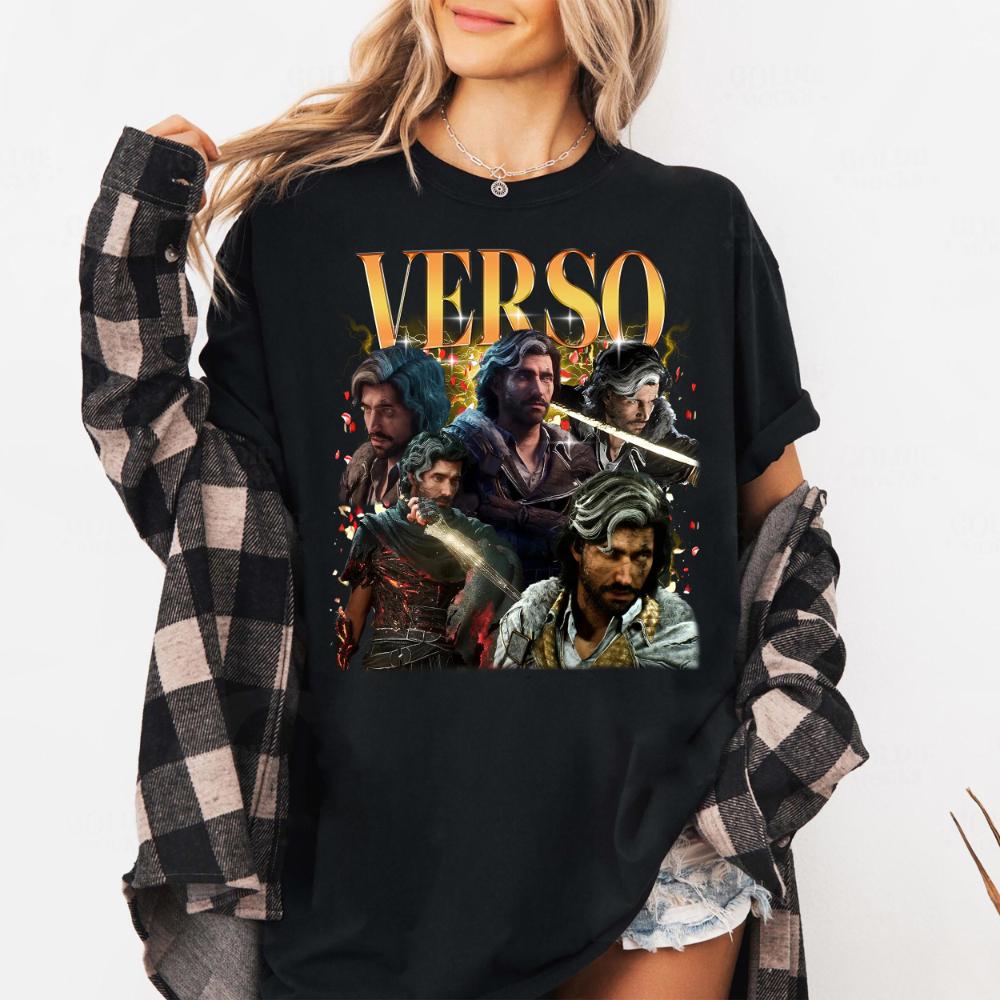 

Verso Clair Obscur Expedition 33 Shirt Unisex Cotton Game Tee TShirt Clothing Graphic Short Sleeve Shirt Unisex Unisex Women 4XL