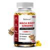 Balincer Doplněk s kořenem Macy a ženšenem, 11400 mg, Žlutá, červená, černá Maca, 120 kapslí