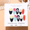 T824 Neon Flower Glasses: Hand-painted 3D Nail Stickers in a Sweet and Spicy Modern Chinese Style with Small Floral Design.