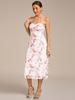 Ever-Pretty Women's Floral Sleeveless Adjustable Multiway High Stretch Midi Wedding Guest Dress