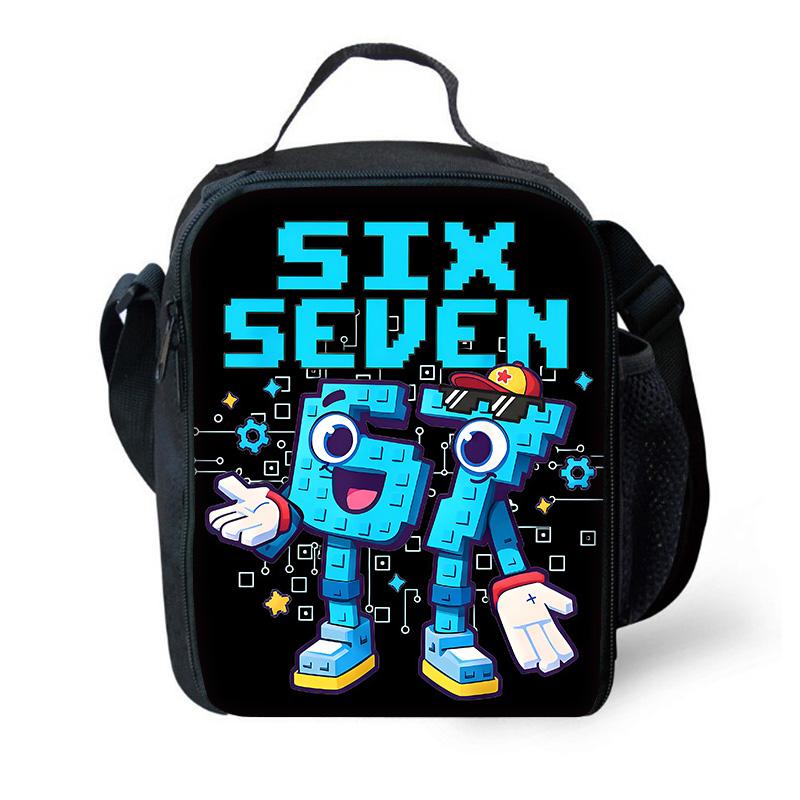 67 Zes Zeven Kinder Schoolrugzak met Lunchtassen, Etuis, Schooltassen voor Jongens Meisjes Beste Cadeau