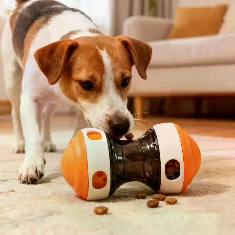 Interactive Dog Treat Dispenser Ball, Rolling Leak Food Puzzle Toy, Slow Feeder For Chew Teeth Health, Durable Pet Toy Suitable For All Breeds