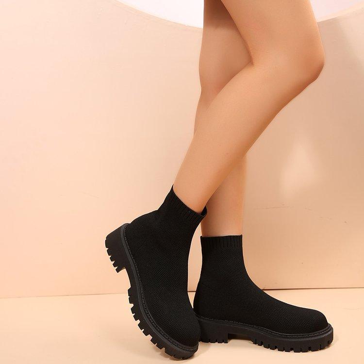 Women's Fashion Lightweight Comfortable Warm Thick Sole Comfortable Non-slip Cushioning Hiking Sports Casual Martin Boots