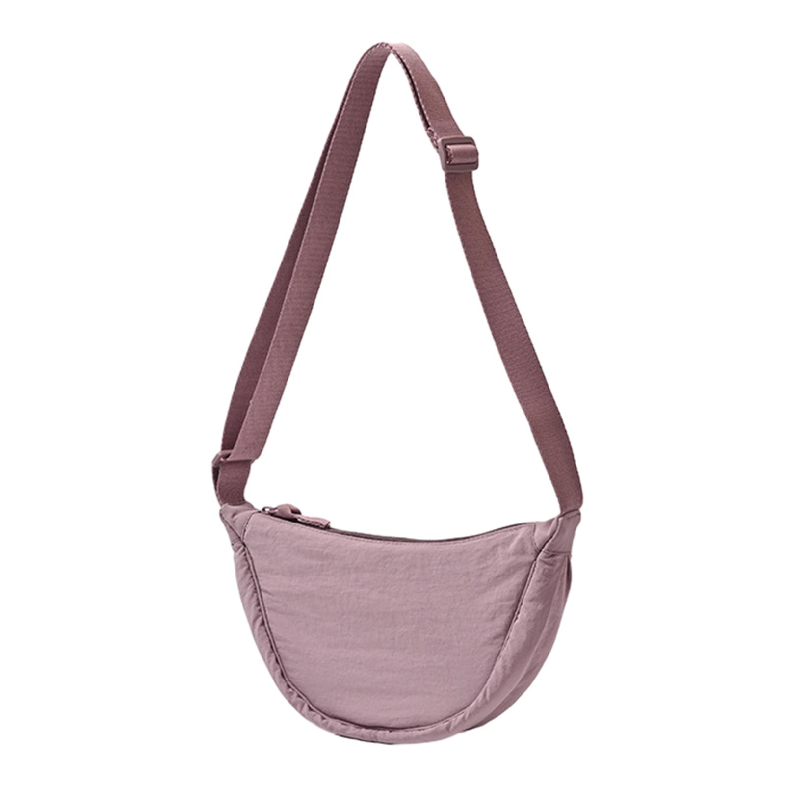 Повседневная нейлоновая сумка-хобо через плечо для женщин и мужчин, сумки через плечо, большая вместимость, женская дорожная сумка-шоппер, женские кошельки фиолетовый