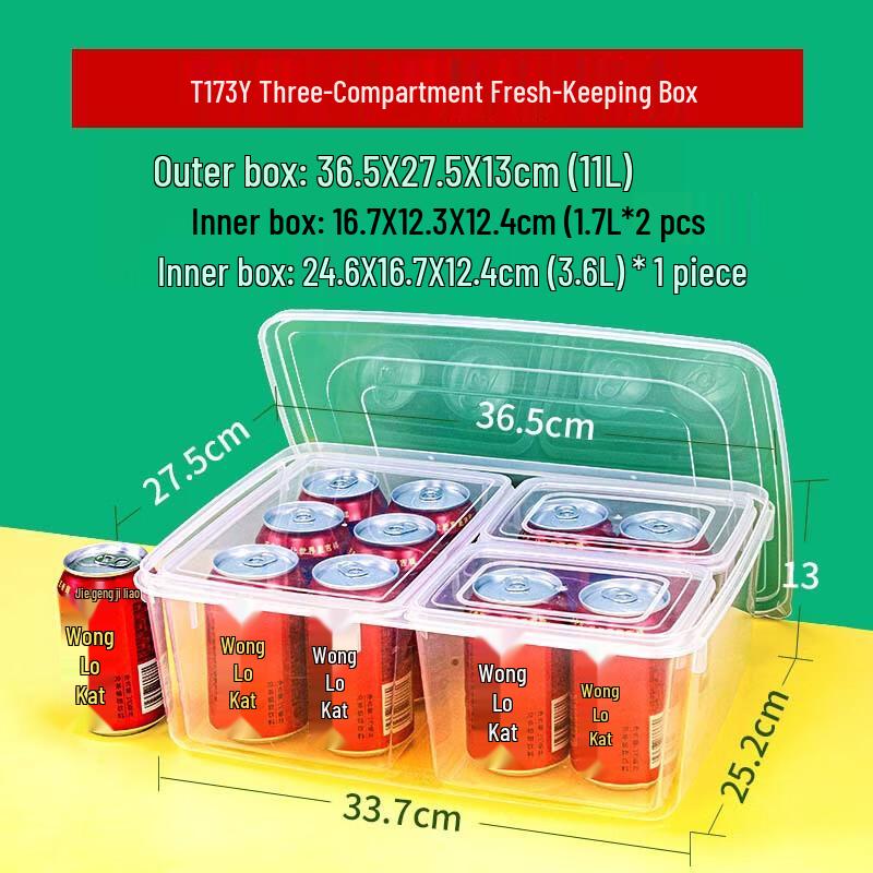 Divided Plastic Food Storage Container