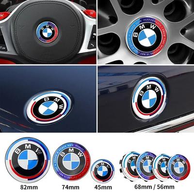 45mm 56mm 68mm 74mm 82mm Car Logo Front Hood Emblem Rear Boot Badge for E28 E32 E43 E52 E53 E63 E64 E93 E94 E87 F10 F20 F30