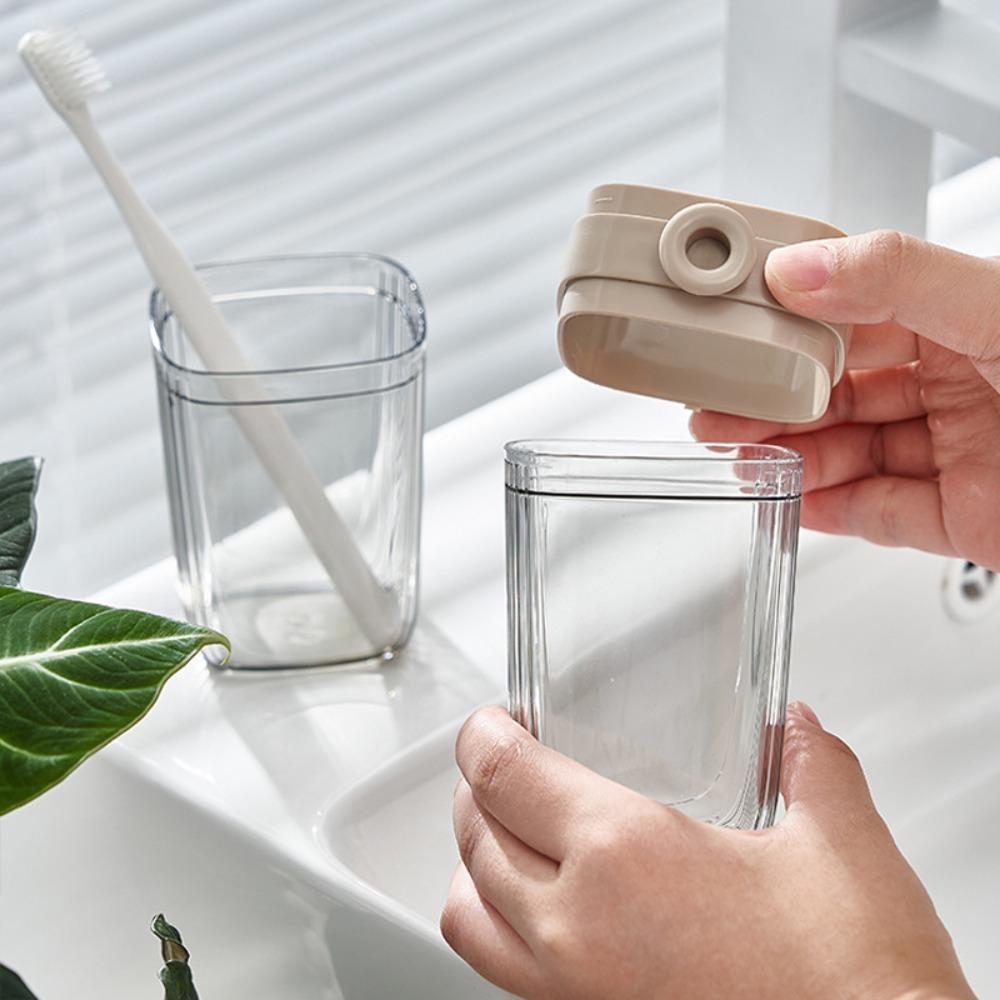 Portable Mouthwash Cup Light Luxury Toothbrush Box Lightweight Brushing Cup Bathroom