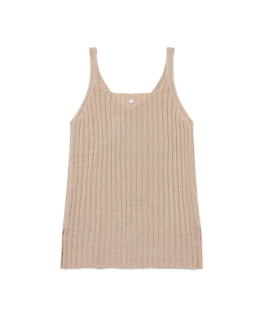 PLUNASTUDIO Reversible Sleeveless Knit (Beige)