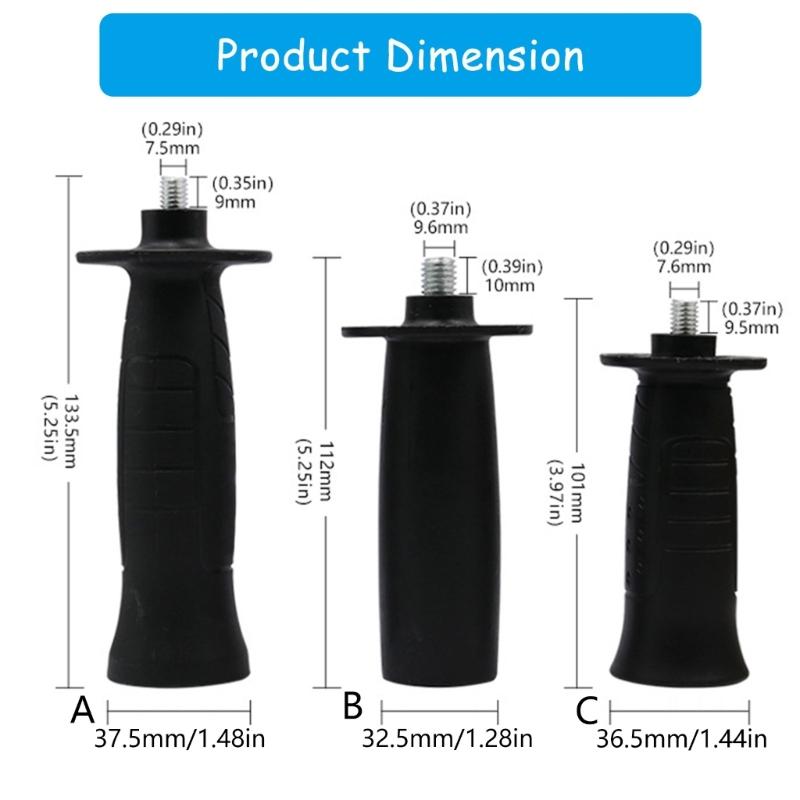 Angles Grinder Handle Grip Ergonomically Comfort and Stability Secure Attachments Suitable for Metalworking Woodworking