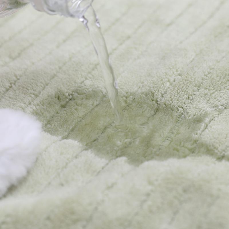 Plus Size Cartoon Rabbit Bath Towel Set for Kids - Cute, Quick Dry, and Absorbent Coral Fleece for Home Use