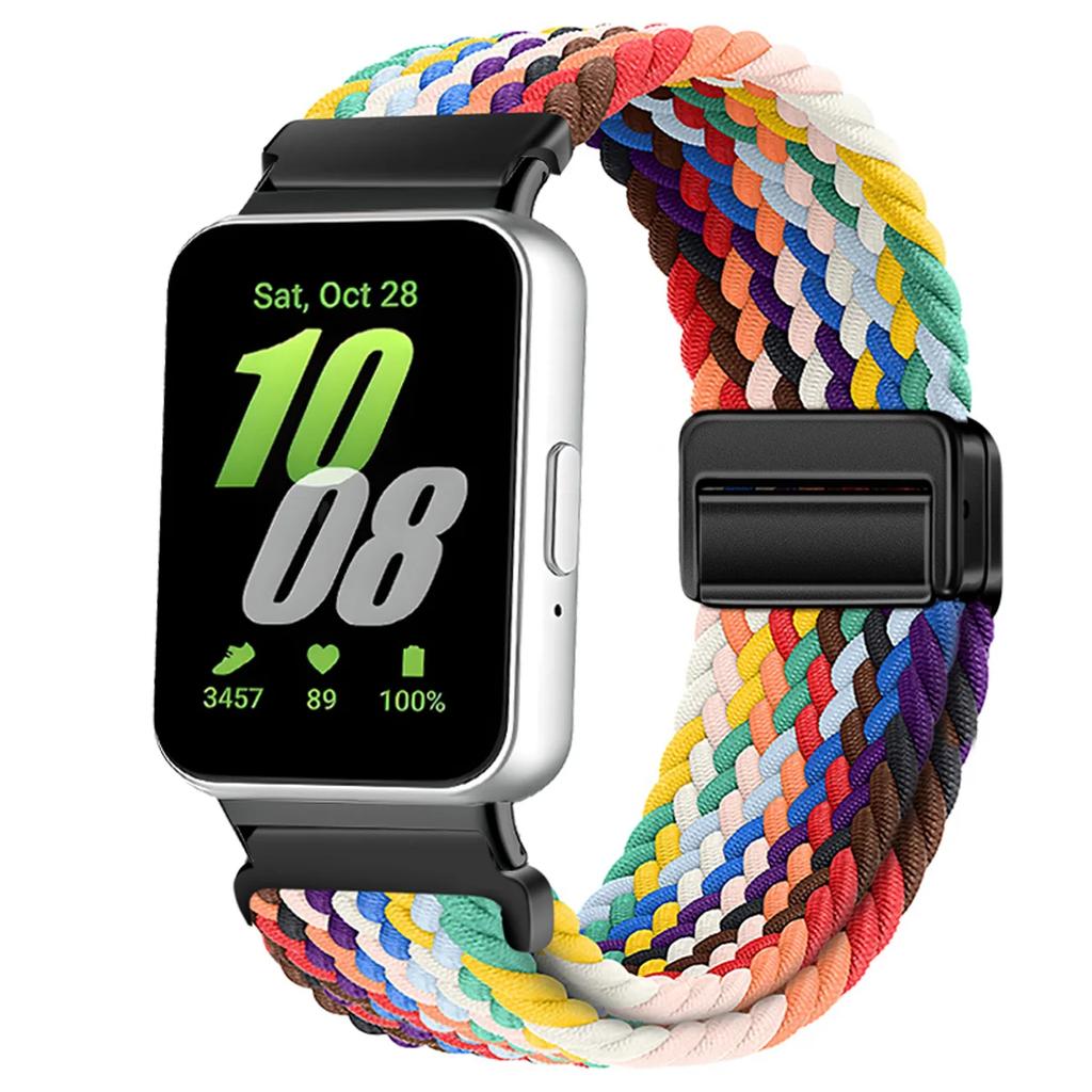 Magnetic Sport for Samsung Galaxy Fit 3 Watch Braided Strap Watchband for Samsung Galaxy Fit 3 Band Accessories Replacement