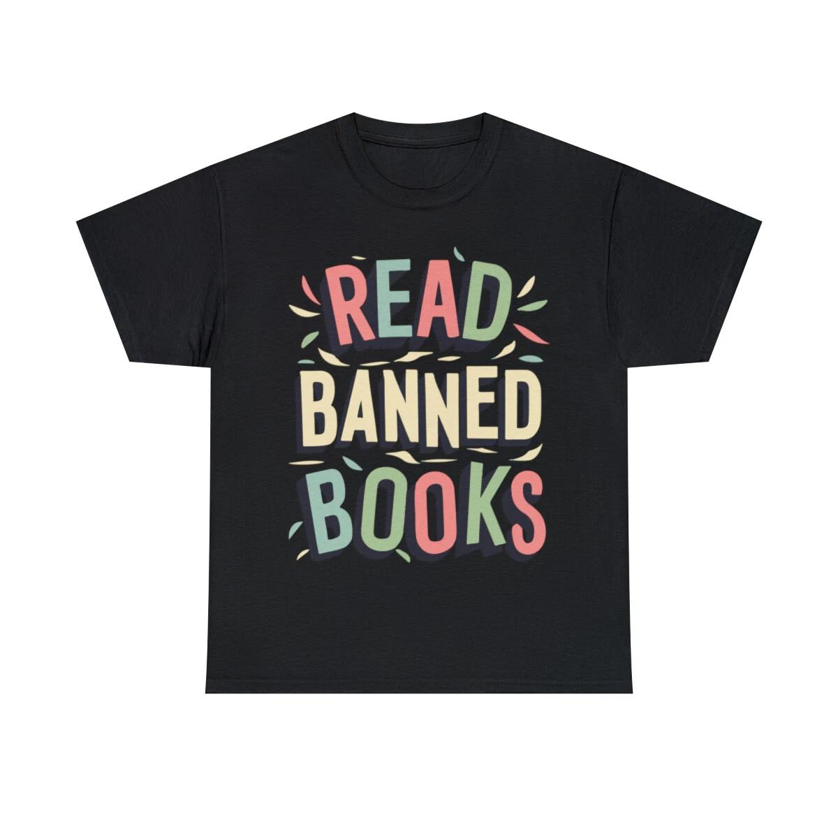 Read Banned Books Graphic Tee Shirt, S-5XL S