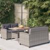 Day and Night - Day and Night Garden Dining Set 3 Pieces Synthetic Rattan and Acacia Wood
