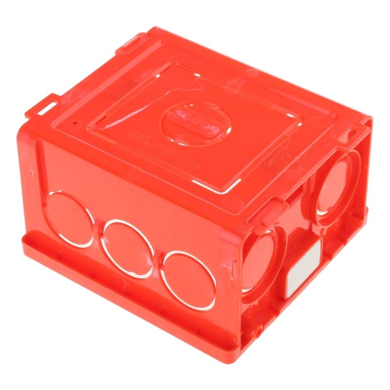 Dustproof PVC Wall Switch Socket Box Type 86 Mounting Back Box Wall Switch Socket-Plug Single Switch White Bottom Box