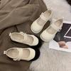 Spring shallow mouth soft sole student Velcro small fragrant wind single shoes women's shoes factory wholesale French Mary Jane shoes children