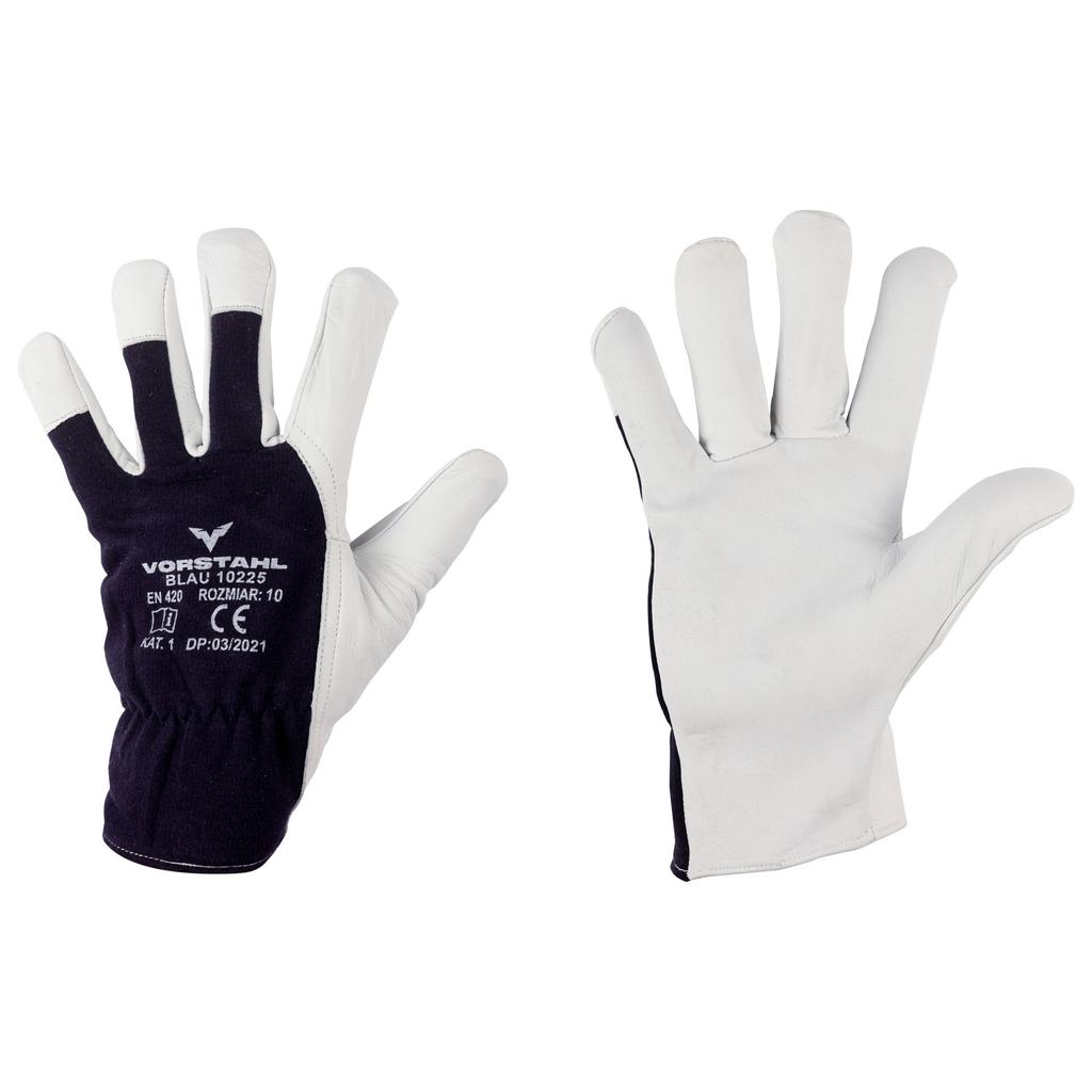 Protective Gloves BLAU 7 Goat Grain Leather QUALITY Vorstahl