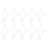 10pcs Clothes Hangers Stainless Steel Heavy Duty Prevent Slip Space Saving Coat Drying Hangers