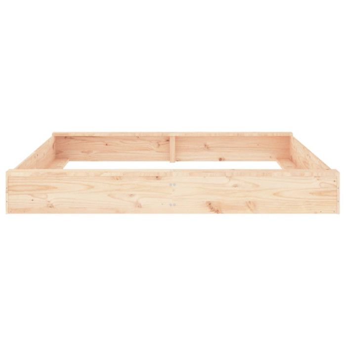 Bac à sable avec sièges carré bois de pin massif