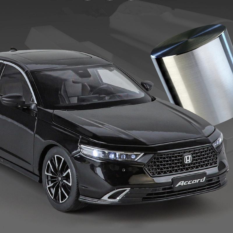 New 1/18 HONDA Accord Alloy Car Model Diecasts Metal Vehicles Car Model High Simulation Sound and Light Collection Kids Toy Gift