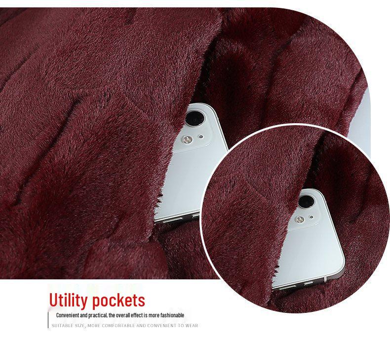 Women's Faux Mink Velvet Jacket: Versatile, Stylish Grandma-Inspired Autumn/Winter Top