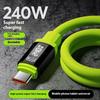 240W 1.5M Fast Charging Usb Type-C To Type-C Cable With Real-Time Power Display For Mobile Phone Fast Charging Cable