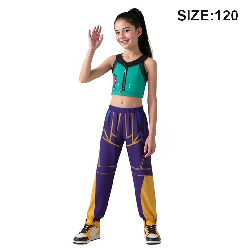 K-Pop Hunter Cossplay Girls Costume Pop Singer Halloween Costume Kids Dress Up Stage Suit