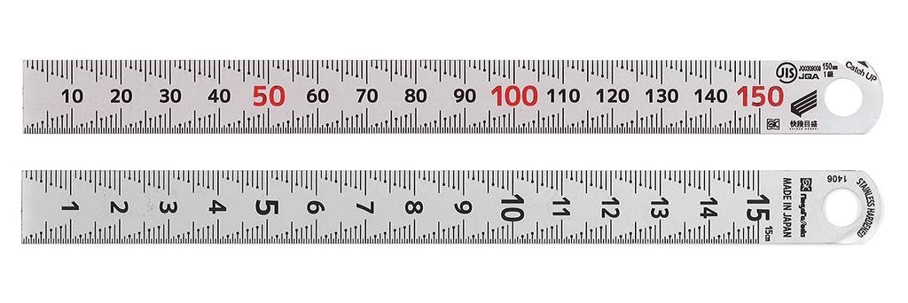 Niigata Seiki SK Made in Kaidan Silver JIS Standard Catch-Up Scale, Japan, FINE, Scale, 15cm, CU-15KDF, 0.5mm Pitch, Finish,