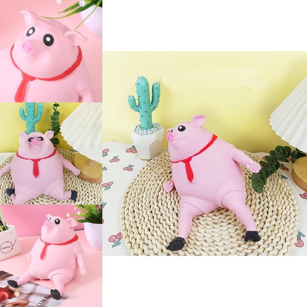 Adorabile Maialino Rosa Giocattolo in TPR con Sabbia Memoria per Alleviare lo Stress