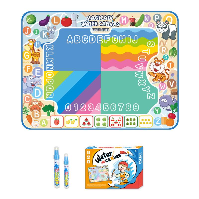 Magische Wasser Malmatte Wiederverwendbares Kritzel Malbrett mit Stiften Montessori Lernspielzeug für Kinder Halloween Weihnachtsgeschenk