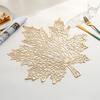 1PCS Maple Leaf Coasters PVC Placemat Waterproof Heat-resistant Dish Mat Pad Skid Insulation Hot Pads Kitchen Items Accessories