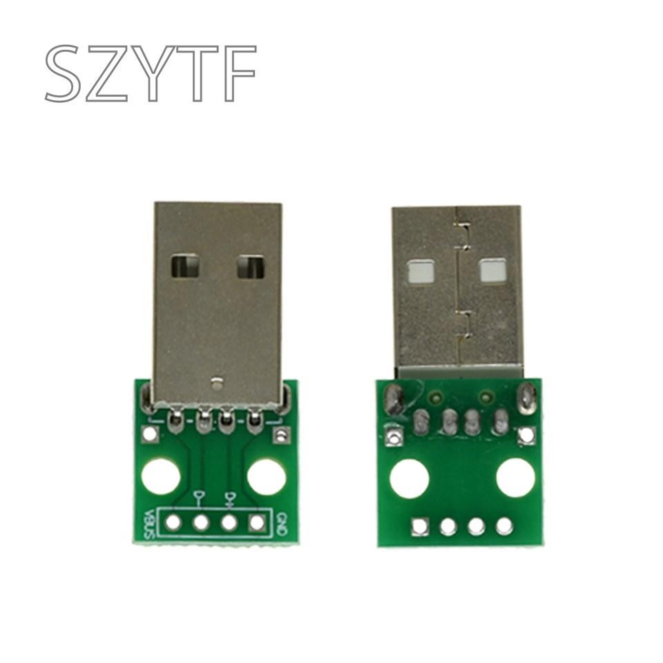 10PCS MICRO MINI5P Type-C USB To Dip Female B-type Square Interface Printer Mike PCB Converter Adapter Breakout Board