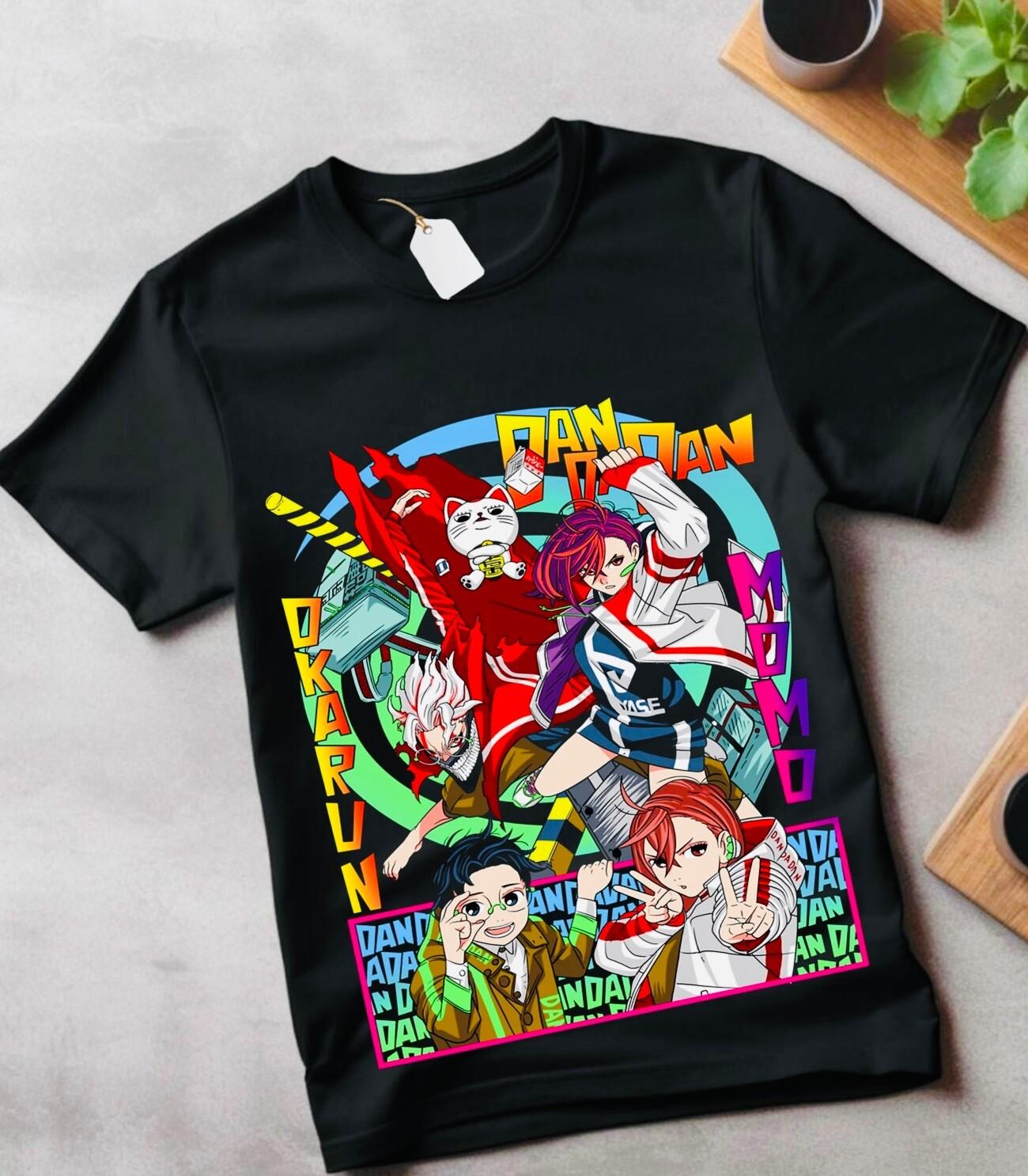 Anime Okarun T-Shirt Mens Womens Tees Top Okarun Momo Ayase Gift Horror Anime Shirt clothes 4XL