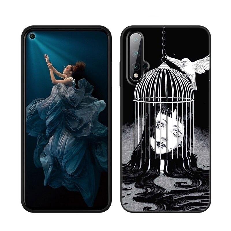 

Чехол для телефона Junji Ito Terror Horror Anime для Huawei Honor 60 50 Mate 40 30 20 10 Lite Nova 9 8 Pro 7 SE Y60 30S 8i 7i 5T Huawei Mate 40 Pro