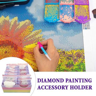 Contenedor de Almacenamiento para Cuentas Estuche de Almacenamiento para Diamond Painting con 20 Compartimentos Organizador para Pintura con Pedrería para Entusiastas de las Manualidades
