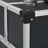 VidaXL Boîte à outils 43,5 x 22,5 x 34 cm Noir Aluminium