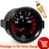 AD White Light 52mm Water Temperature Gauge + Sensor Volt Oil Temp Oil Pressure Rpm Tachometers Vacuum Boost Gauge