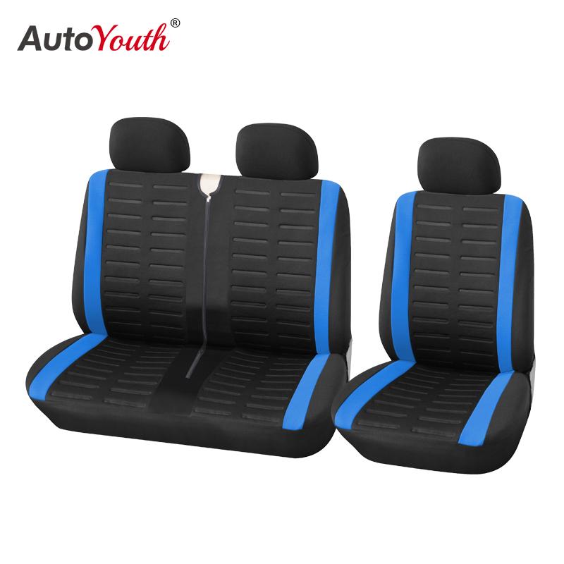 

AUTOYOUTH 1 + 2 чехлы на сиденья автомобиля, чехол для транспортера, для Ford Transit Van, грузовика для Renault, Peugeot, Opel