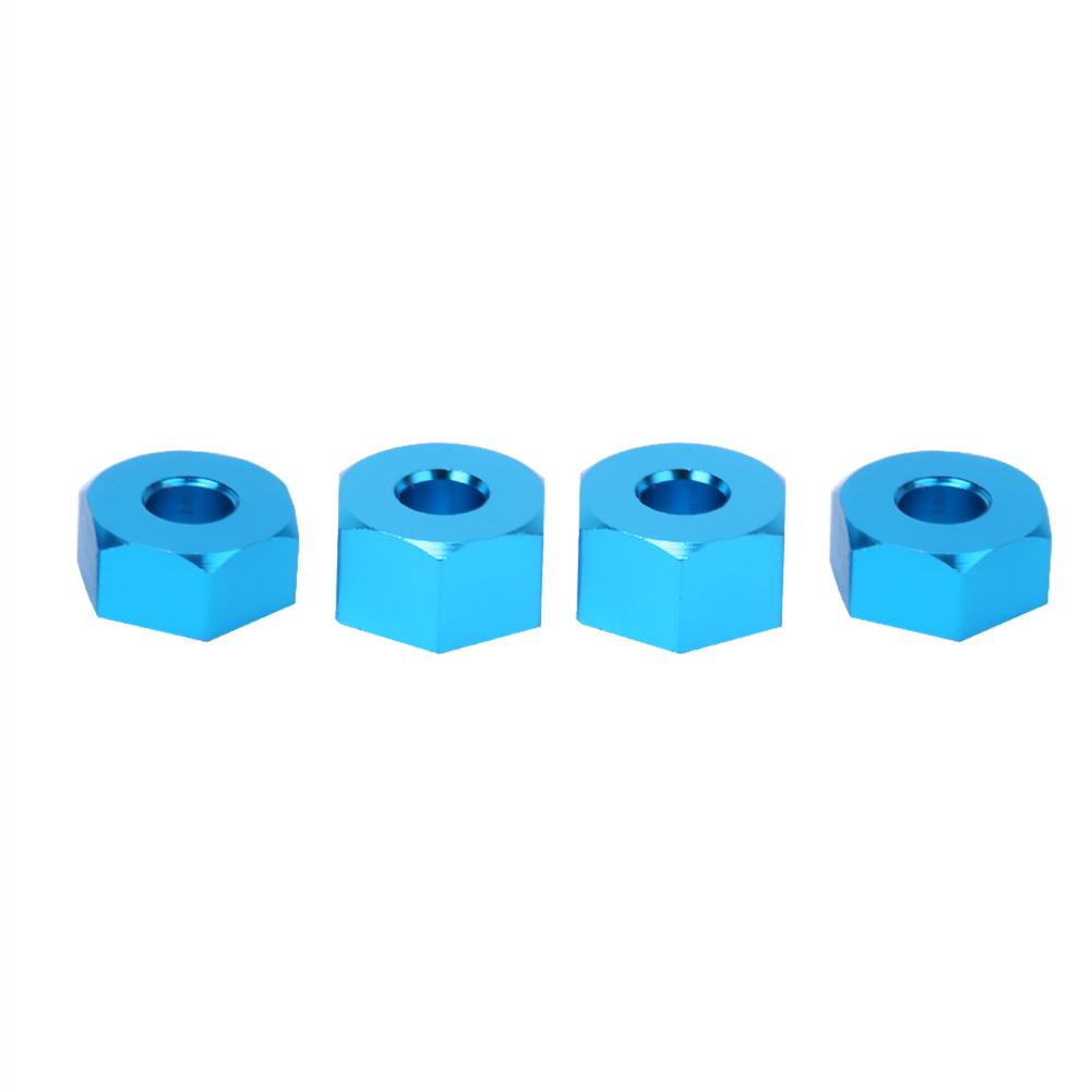 Aluminum Alloy RC Hex Mount Coupler Accessory Fit for ECX 2WD 1 10 RC Hobby CarBlue