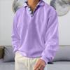 Season Long-sleeved V-neck Men's Lapel Loose Sweater Men's Clothing