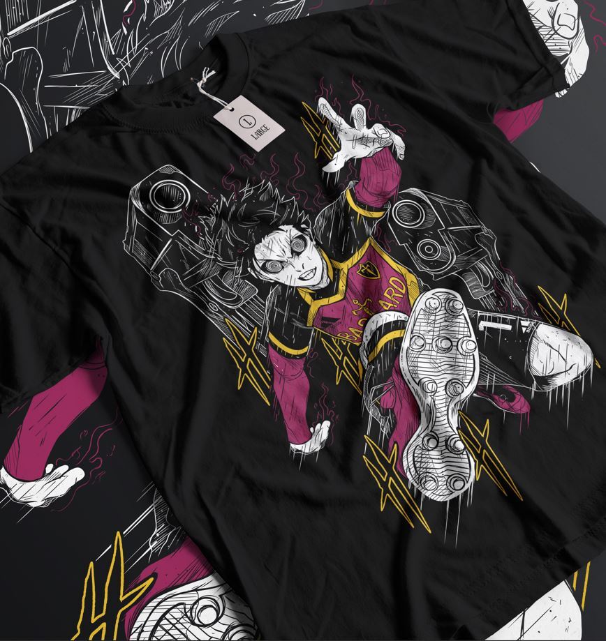 

Yoichi Isagi T-shirt Blue lock shirt anime gift shirt,Meguru Bachira shirt 3XL