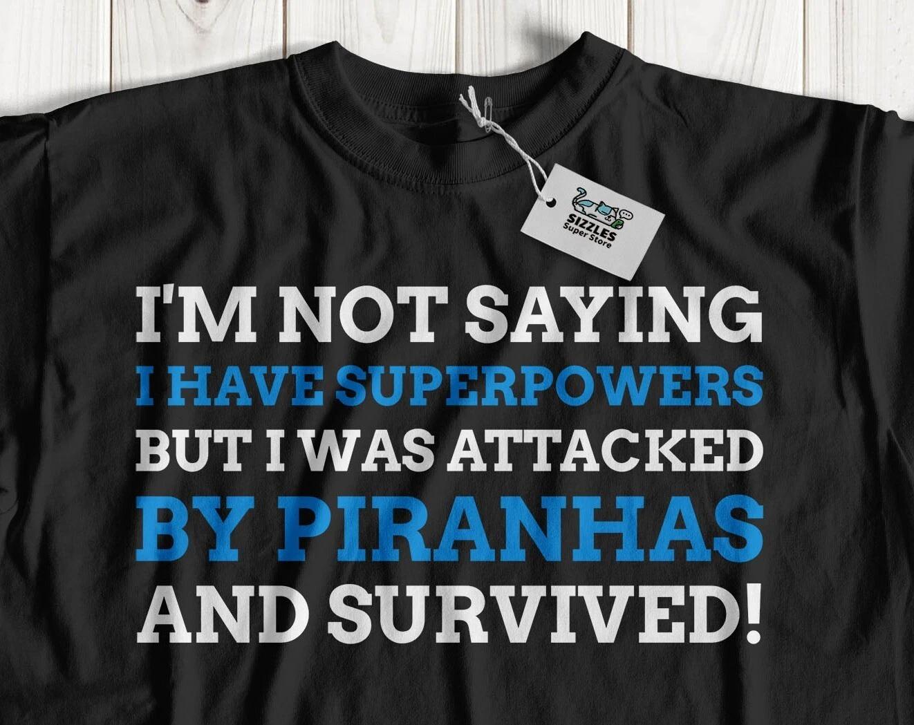 Unisex Funny Piranha T-Shirt Pet Piranhas & Gifts XL