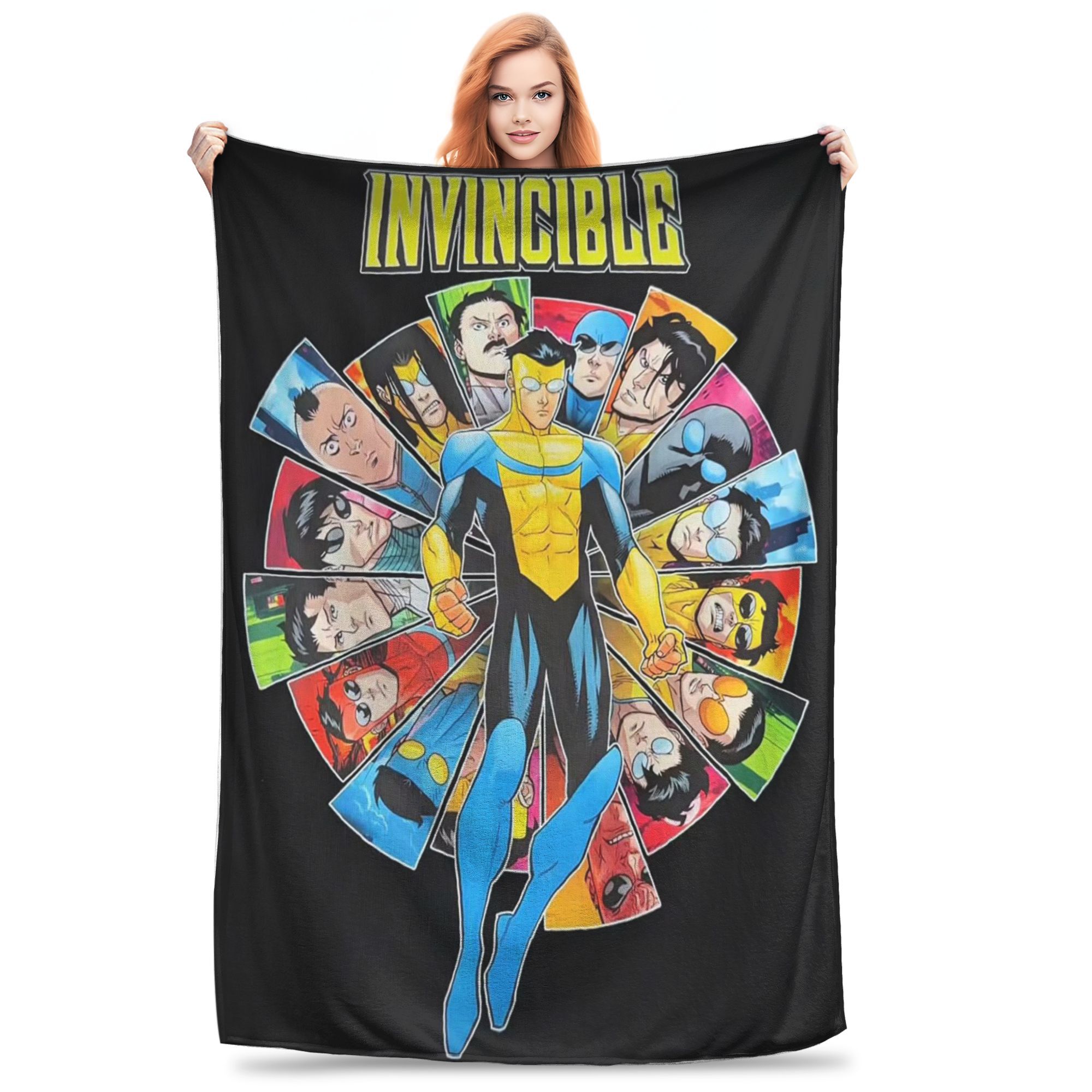 

TV Series Invincible Mark Grayson Blanket Breathable Fleece Sofa Throw Blanket for Couch Bedding Office Throws Bedspread Quilt 75x90cm