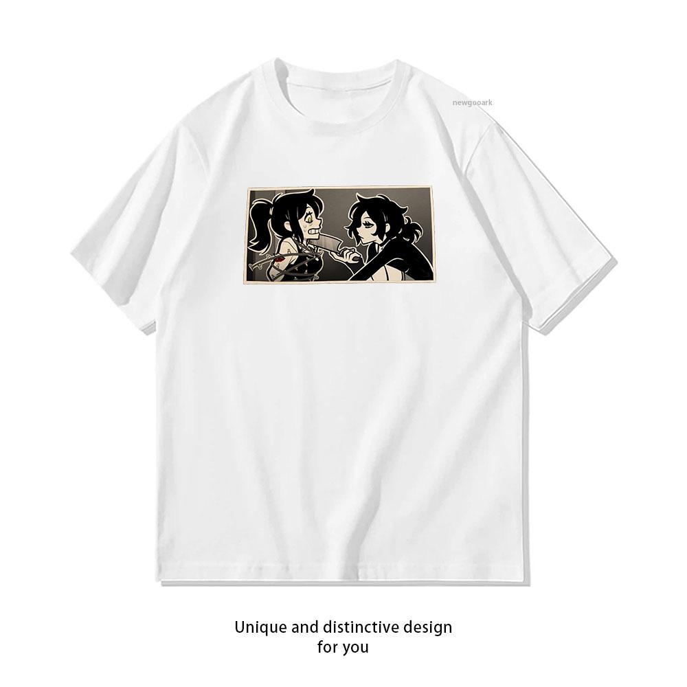 The Coffin of Andy and Leyley Andrew and Ashley Intense Confrontation Edgy Anime Art WoUnisex Unisex Cotton Graphic T Shirts