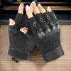 Custom Logo Fingerless Palm Padded Anti-Slip Half Finger Gloves for Motorcycle Work Paintball Men