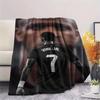 Vinícius Júnior Printed Flannel Blanket, Soft Throw for Bedroom Sofa, Washable, Fan Merchandise, Great Gift.