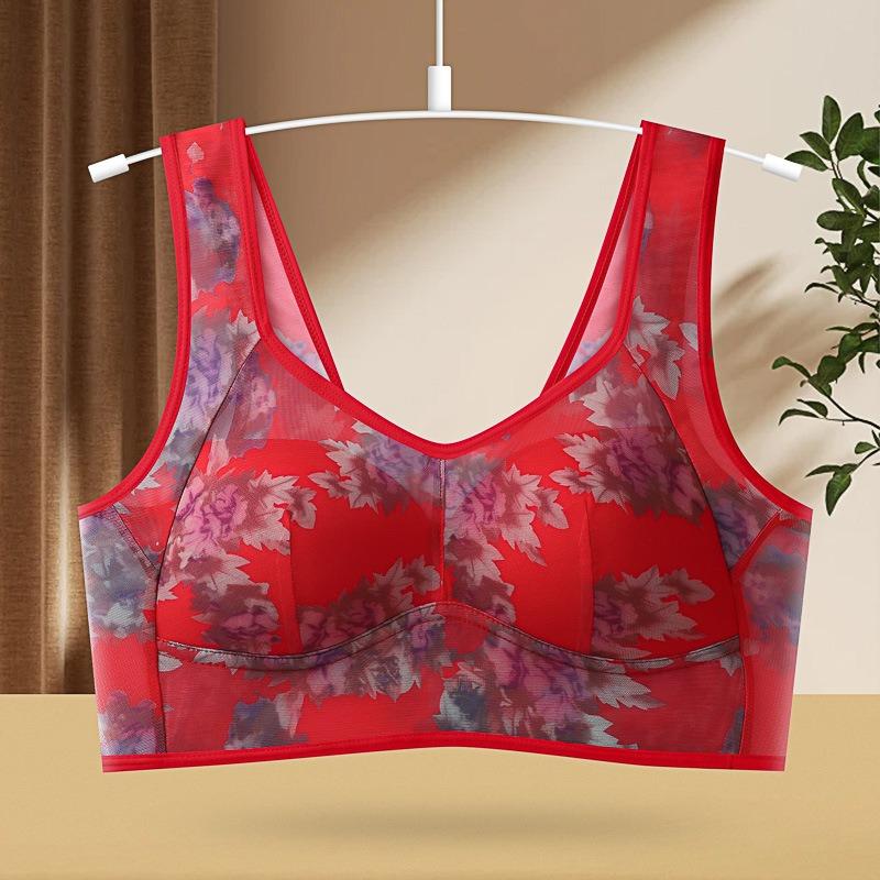 Women Lace Beautiful Back Tank Style Plus Size Push Up Full Coverage Bra